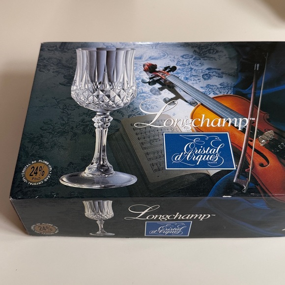 Longchamp Cristal D’Arques Set of 4 Wine Glasses - Picture 2 of 6